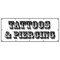 Signmission TATTOOS & PIERCING BANNER SIGN parlor artwork artist pierce studio ink B-120 Tattoos & Piercing - alternate 1